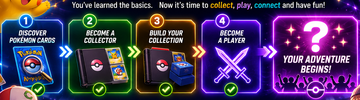 Critical Hit TCG beginner learning journey from discovering Pokémon cards to becoming a player