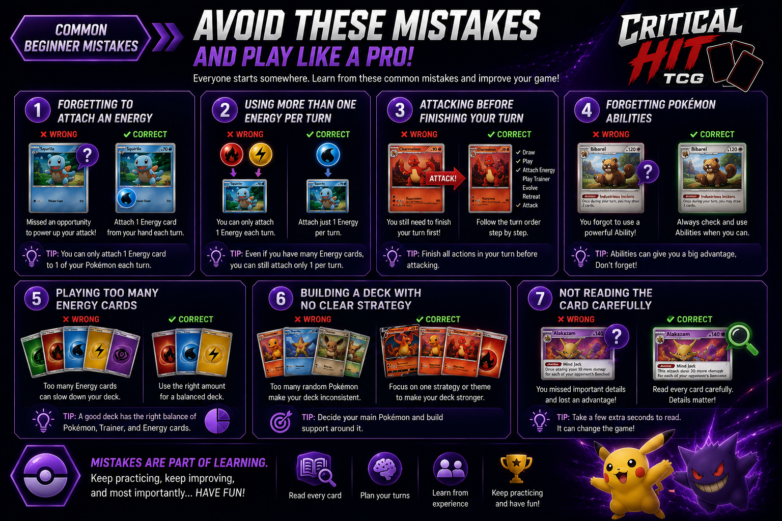 Common Pokémon TCG beginner mistakes and how to avoid them