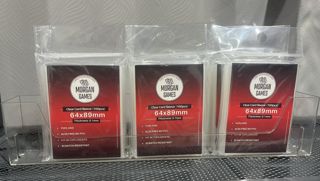 Morgan Games Clear Card Sleeves 64×89mm – 100pcs