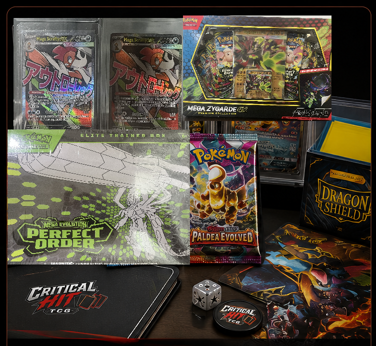 Trading cards and accessories at Critical Hit TCG