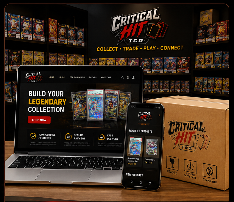 Critical Hit TCG card collection and shop display