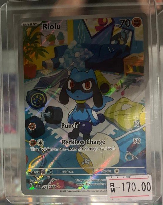 Riolu 215/198 Scarlet & Violet Illustration Rare Pokémon TCG card