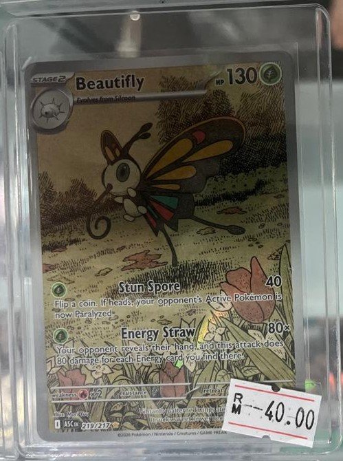 Beautifly 219/217 Ascended Heroes Illustration Rare Pokémon TCG card