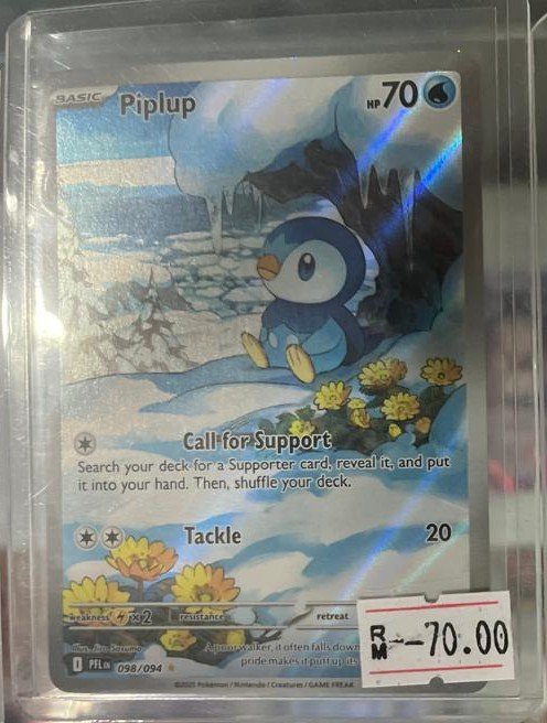 Piplup 098/094 Illustration Rare Phantasmal Flames Pokémon TCG card