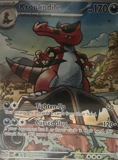 Krookodile 137086 Black Bolt Illustration Rare Pokémon TCG card