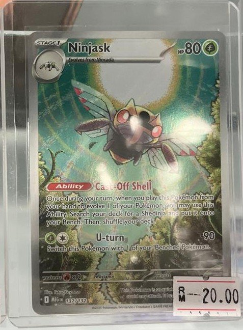 Ninjask 137/132 Mega Evolution Illustration Rare Pokémon TCG card