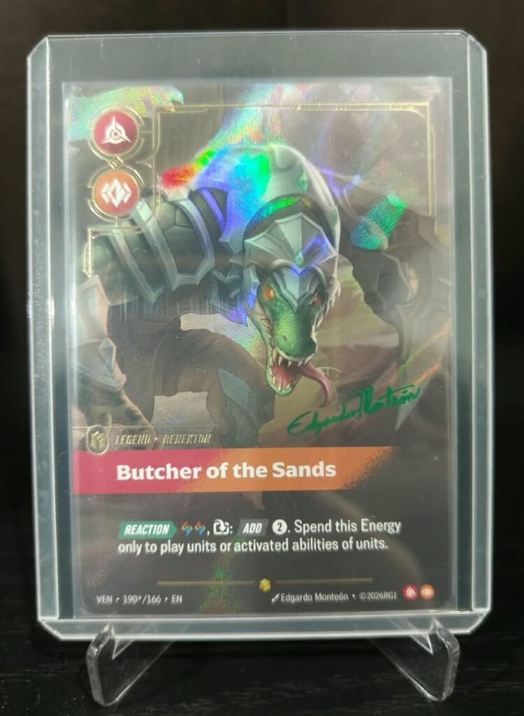 Renekton Butcher of the Sands 190*/166 Signature Vendetta Riftbound TCG card