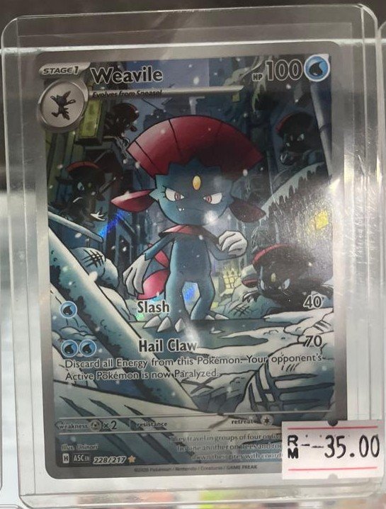 Weavile 228/217 Ascended Heroes Illustration Rare Pokémon TCG card