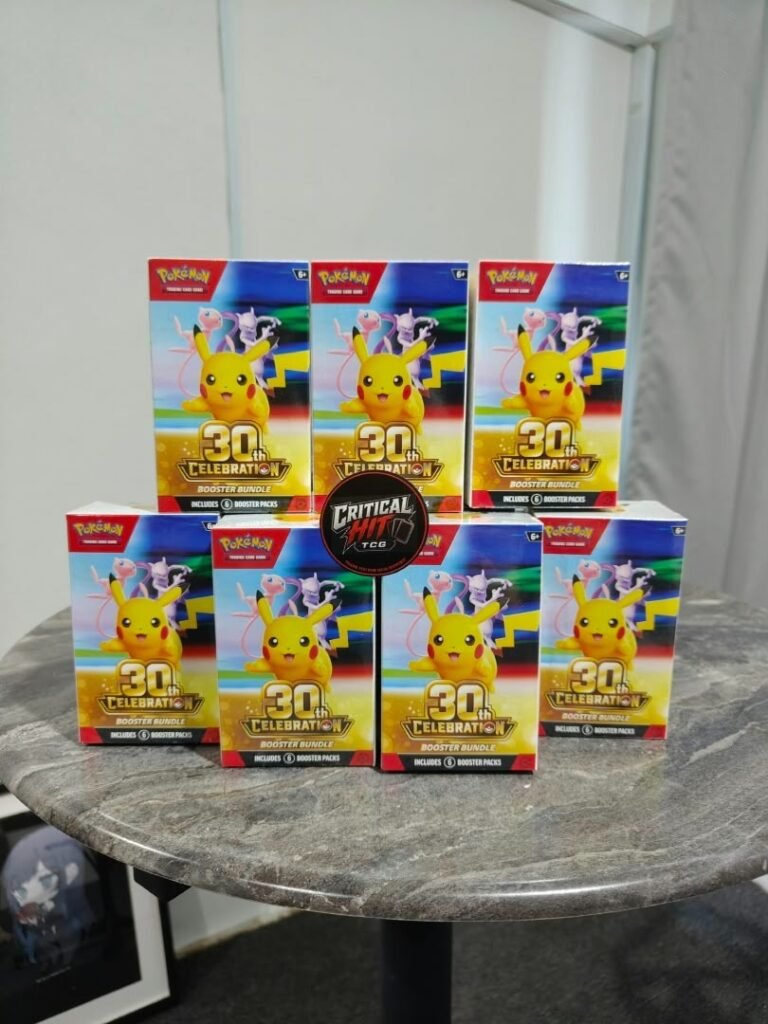 Pokémon 30th Celebration Booster Bundle stock at Critical Hit TCG Penang Malaysia